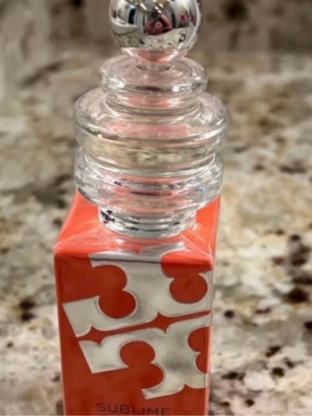 Tory Burch Sublime Fragrance in Decorative Glass Bottle with Silver Logo Stopper